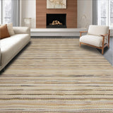 Ultra Soft Area Rug, Non Slip, Stain Resistant, Washable Area Rugs for Living Room, Bedroom, Boho Textural Earthy Delight(Beige)