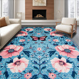 Vibrant Butterfly Floral Motif(Blue)