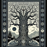 Gothic Natural Tree Motif(Gray)