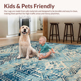 Artistic Woven Geometric Motif(Blue)