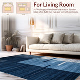 Elegant Textured Geometric Shapes(Blue)