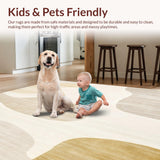 Artisan Crafted Neutral with Modern Asymmetrical Cream(Beige)