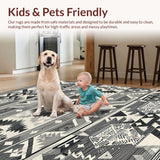 Elegant Earth Toned Geometric Features(Black)