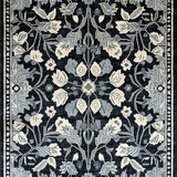 Luxe Charcoal Flower Aesthetic(Blue)