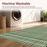 Chic Olive Green Plaid Aesthetic(Beige)