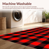 Rustic Red and Black Checkered Aesthetic(Red)
