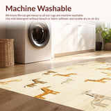 Beige Nursery Whimsical Giraffe Motif(Beige)