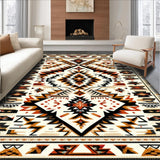 Ultra Soft Area Rug, Non Slip, Stain Resistant, Washable Area Rugs for Living Room, Bedroom, Southwest Aztec Cream Entryway Non-Slip Rug(Beige)
