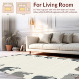 Contemporary Ivory Elephant Artwork(Gray)