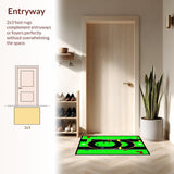 Lively Traffic Themed Play Surface(Green)