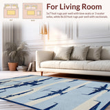 Vibrant Square Shape Decorative(Blue)