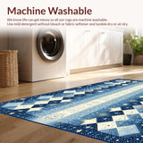 Ultra Soft Area Rug, Non Slip, Stain Resistant, Washable Area Rugs for Living Room, Bedroom, Gentle Cloud and Star Fusion(Blue)