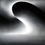 Chic Black and White Vortex Design(Black)