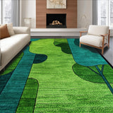 Artistic Textured Layered Composition(Green)