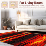 Eye Catching Abstract Volcanic Motif(Red)