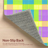 Artistic Multicolored Checkered Composition(Yellow)