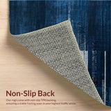 Chic Transitional Fluid Art Motif(Blue)