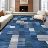 Artistic Multitonal Geometric Layout(Blue)