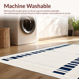 Elegant Rustic Symmetrical Stripe(White)