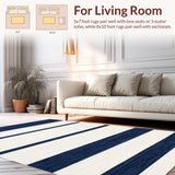 Dynamic Coastal Striped Serenity(Blue)