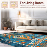 Chic Ethnic Patterned Elegance(Blue)