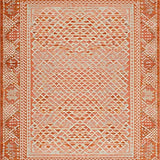 Ultra Soft Area Rug, Non Slip, Stain Resistant, Washable Area Rugs for Living Room, Bedroom, Eclectic Textured Contemporary Look(Orange)