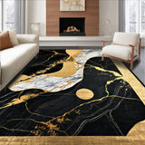 Bold Geometric Black Marble Vision(Black)