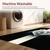 Ultra Soft Area Rug, Non Slip, Stain Resistant, Washable Area Rugs for Living Room, Bedroom, Modern Minimalist Shag Appeal(White)