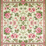 Ultra Soft Area Rug, Non Slip, Stain Resistant, Washable Area Rugs for Living Room, Bedroom, Artful Seasonal Floral Composition(Ivory)