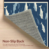 Elegant Hand Hooked Ocean Theme(Blue)