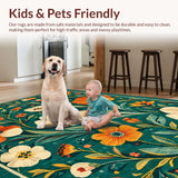 Charming Distressed Tiled Design(Green)