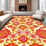 Luxurious Botanical Print for Entryways(Red)