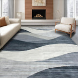 Ultra Soft Area Rug, Non Slip, Stain Resistant, Washable Area Rugs for Living Room, Bedroom, Chic Vintage Textured Design(Gray)