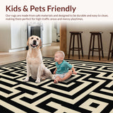 Elegant Black Beige Trellis Aesthetic(Beige)