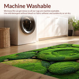 Ultra Soft Area Rug, Non Slip, Stain Resistant, Washable Area Rugs for Living Room, Bedroom, Whimsical Moss Tone Nursery Play Rug(Green)
