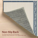 Ultra Soft Area Rug, Non Slip, Stain Resistant, Washable Area Rugs for Living Room, Bedroom, Rustic Nautical Textured Welcome Mat(Beige)