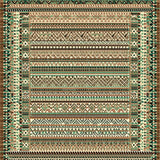 Ultra Soft Area Rug, Non Slip, Stain Resistant, Washable Area Rugs for Living Room, Bedroom, Elegant Linear Wave Motif(Brown)