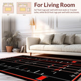 Eye Catching Monochrome Speedway Design(Black)