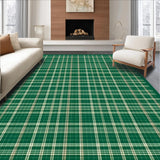 Coastal Vibe Green Plaid Motif(Green)