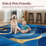 Chic Radiant Circular Motif(Blue)