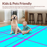 Brightly Hued Educational Circle Mats(Blue)