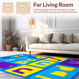 Colorful Numbers and Shapes Arrangement(Blue)