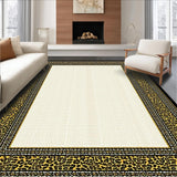 Ultra Soft Area Rug, Non Slip, Stain Resistant, Washable Area Rugs for Living Room, Bedroom, Elegant Wildlife Inspired Aesthetic(Beige)
