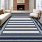 Ultra Soft Area Rug, Non Slip, Stain Resistant, Washable Area Rugs for Living Room, Bedroom, Serene Earth Toned Lattice Style(Blue)