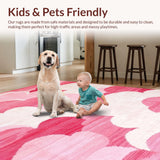 Delightful Cozy White Fluffy Aesthetic(Pink)