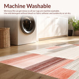 Kitchen Runner Non Slip Striped Beige(Beige)