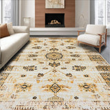 Eclectic Indigo Trellis Accent(Beige)