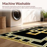 Chic Monochrome Greek Key Motif(Black)