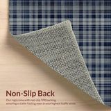 Cozy Blue and Gray Trellis(Blue)