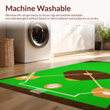 Dynamic Green and Brown Sports Motif(Green)